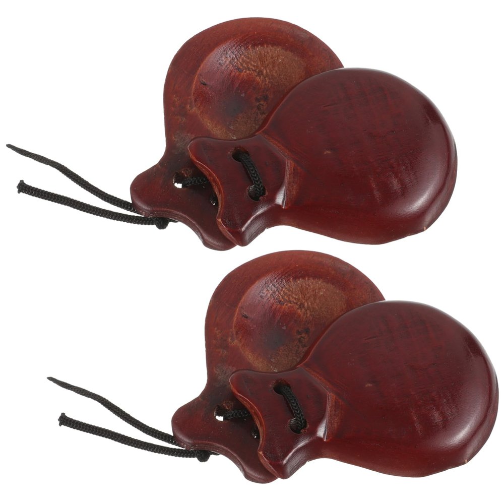 BESTonZON Finger Castanets Instrument Boys and Girls Castanet Rhythm Toys Musical Education Toys for Boys and Girls