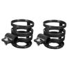 2Pcs Stroller Bottle Holder Racks Durable Drink Holders for Carriage Bike Ergonomic Design for Easy Installation Fits Various Bottles Black view 1