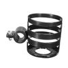 2Pcs Stroller Bottle Holder Racks Durable Drink Holders for Carriage Bike Ergonomic Design for Easy Installation Fits Various Bottles Black view 4