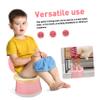 1 Set Portable Potty Seat Folding Toilet Training Chair for Lightweight Travel Design with Supportive Backrest for Home Car Camping and Outdoor Use view 3