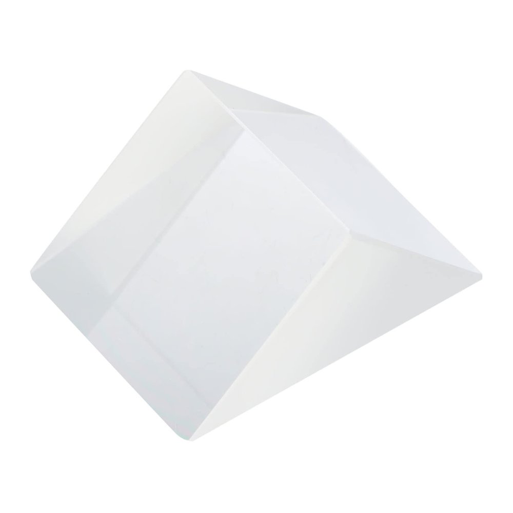 GLEAVI Glass Right-Angle Optical Prism 90 Degree Triangular Prism for Physics Experiments Teaching Demonstrations and Light Refraction