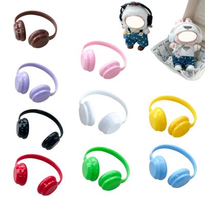 Vibrant Doll Headset for 17cm Dolls - Bright Headphone Accessory for Doll Clothing Fashion Outfits Accessories (9pcs Multicolor)
