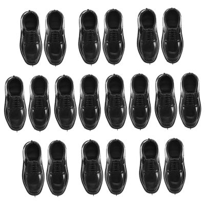 10Pairs Scale Doll Shoes for Dolls Charming Prince Design Easy to Change for Dollhouse Accessories and Micro Landscape Decorations