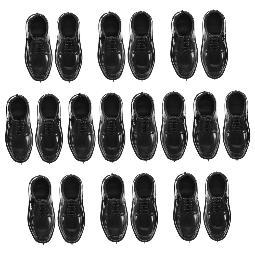 10Pairs Scale Doll Shoes for Dolls Charming Prince Design Easy to Change for Dollhouse Accessories and Micro Landscape Decorations