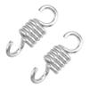 2Pcs Heavy Duty Stainless Steel Hammock Chair Springs Dual Swivel Hooks for Porch Swing Secure Mounting for Hanging Accessories Supports Up view 1