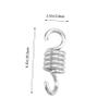 2Pcs Heavy Duty Stainless Steel Hammock Chair Springs Dual Swivel Hooks for Porch Swing Secure Mounting for Hanging Accessories Supports Up view 2