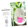2Pcs Heavy Duty Stainless Steel Hammock Chair Springs Dual Swivel Hooks for Porch Swing Secure Mounting for Hanging Accessories Supports Up view 3