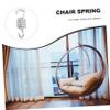 2Pcs Heavy Duty Stainless Steel Hammock Chair Springs Dual Swivel Hooks for Porch Swing Secure Mounting for Hanging Accessories Supports Up view 4
