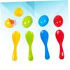 BESPORTBLE 8Pcs Balance Egg and Spoon Race Game for Includes Eggs and Spoons Fun Sports to Enhance Coordination and Teamwork Skills view 3
