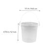5Pcs Transparent Round Storage Buckets Painting Buckets for Art Cleaning Beach Fun Paint Brush Washer Sand Pail for Artists view 2