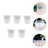 5Pcs Transparent Round Storage Buckets Painting Buckets for Art Cleaning Beach Fun Paint Brush Washer Sand Pail for Artists view 3