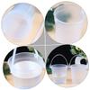 5Pcs Transparent Round Storage Buckets Painting Buckets for Art Cleaning Beach Fun Paint Brush Washer Sand Pail for Artists view 4