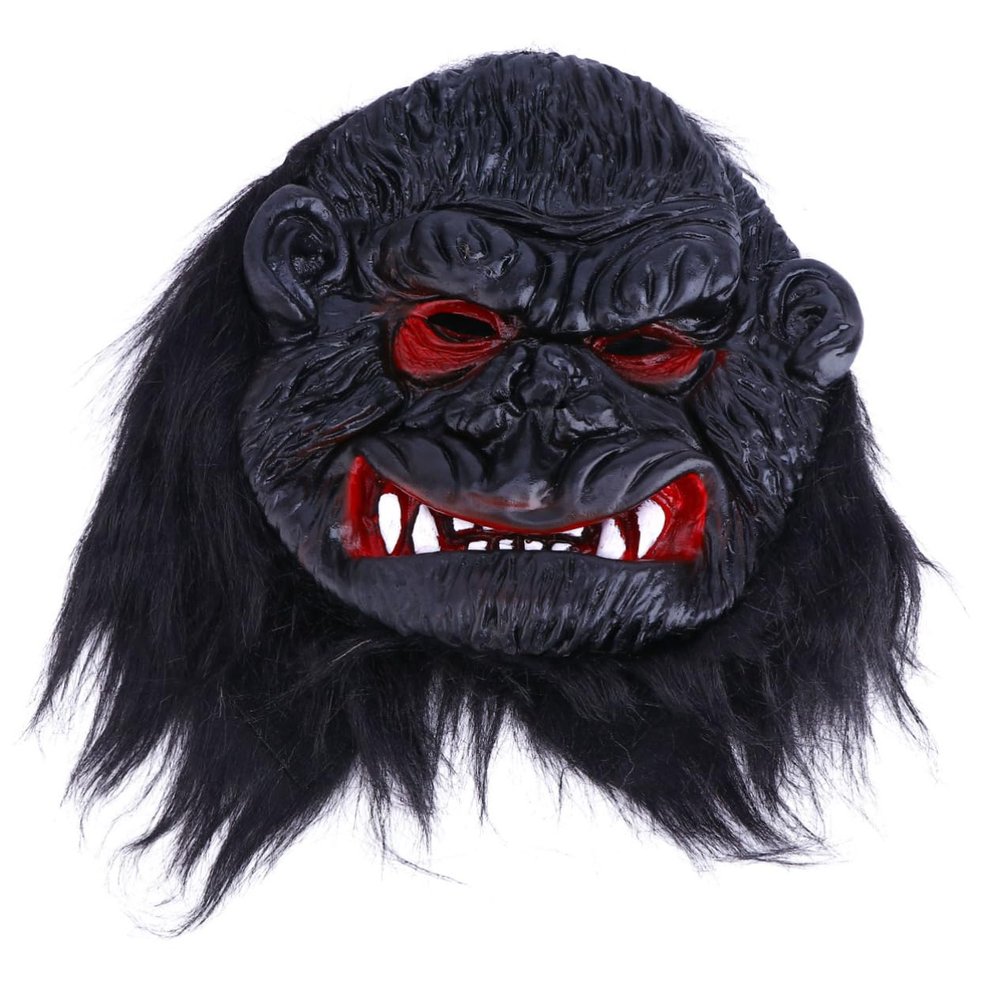 1Pc Scary Gorilla Mask for Halloween Novelty Horror Face Mask for Masquerade Party Skin Friendly Design Creative Appearance to Enhance Halloween Atmosphere