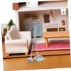 OSALADI Miniature Cleaning Tools Set Mini Broom Dustpan Small Dustpan Brush for Dollhouse Mini House Ornament view 4
