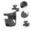 1Pc Trolley Bottle Organizer Durable Stroller Cup Holder for Milk Bottles Drinks Black Accessory for Reliable for Daily Use view 3