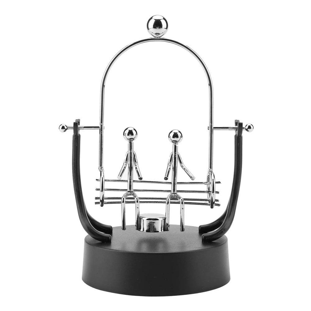 Aqur2020 Perpetual Motion Desk Ornament, Swinging Model Art Craft Decoration, Fun Swinging Motion Ideal Present for Friends and Family (1#)