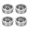 UPALDHOU RC Car Wheel Rim 4Pcs Aluminum Alloy Off Road Wheel Hub for MN82 LC79 RC Crawler Trucks with Sturdy Stable Performance Stylish Design (Silver) view 1