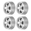 UPALDHOU RC Car Wheel Rim 4Pcs Aluminum Alloy Off Road Wheel Hub for MN82 LC79 RC Crawler Trucks with Sturdy Stable Performance Stylish Design (Silver) view 2