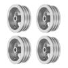 UPALDHOU RC Car Wheel Rim 4Pcs Aluminum Alloy Off Road Wheel Hub for MN82 LC79 RC Crawler Trucks with Sturdy Stable Performance Stylish Design (Silver) view 4