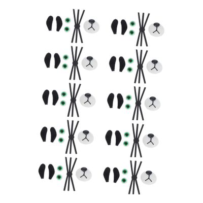 EPIGEIST 10sets Soft Safety Nose Mouth Beard Eyes Ears for Plush Animals Craft Eyes for Stuffed Toys Accessory