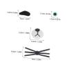 EPIGEIST 10sets Soft Safety Nose Mouth Beard Eyes Ears for Plush Animals Craft Eyes for Stuffed Toys Accessory view 2