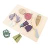 Bnineteenteam Wooden Cutting Play Food Set Beech Wood Vegetables Toy with Detachable Pieces for Toddlers Kids Fine Motor Skills view 3