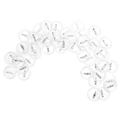 FUTUREORYY 50pcs DIY Badge Making Kit for Clear Acrylic Button Pins Create Your Own Badges Crafting Supplies Encourages Creativity and Fine Motor Skills