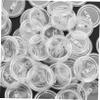 FUTUREORYY 50pcs DIY Badge Making Kit for Clear Acrylic Button Pins Create Your Own Badges Crafting Supplies Encourages Creativity and Fine Motor Skills view 3