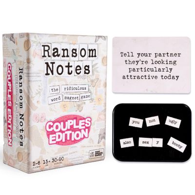 Ransom Notes Couples Edition - The Ridiculous Word Magnet Party Game, 3+ Players