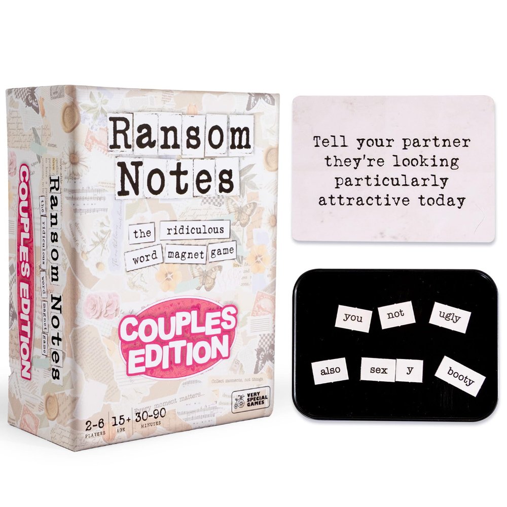 Ransom Notes Couples Edition - The Ridiculous Word Magnet Party Game, 3+ Players