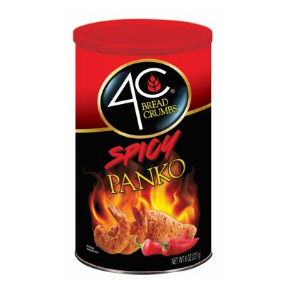 4C Premium Spicy Bread Crumbs, Spicy Panko, 8 Ounce (Pack of 1)