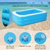 103"x69"x24" Large Inflatable Pool - Thickened Family-Sized Blow Up Pool for Adults/Kids, Fast Inflation & Drainage (Indoor/Outdoor Summer Use) view 3