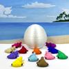 12pcs Baby Hammerhead Sharks and Egg, 3D Printed Plastic Ocean Sea Animals Figures, Colorful Articulated Baby Hammerhead Sharks, Fidget ADHD Autism Toy BHS001-SET-WHE view 2