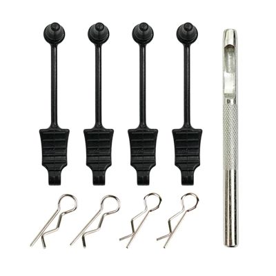 RC Car Accessories for Wltoys for MJX for Haiboxing 1/12 1/14 1/16 RC Car Rubber Body Clip Retainer Shell Fixed Buckle Lock Shell Hole Kit