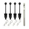 RC Car Accessories for Wltoys for MJX for Haiboxing 1/12 1/14 1/16 RC Car Rubber Body Clip Retainer Shell Fixed Buckle Lock Shell Hole Kit view 1