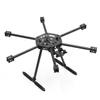 SpeedyFPV X600 Carbon Fiber Hexacopter Frame Kit, 600mm Wheelbase, Fixed Landing Gear, 550g Lightweight Design, 11-inch Prop Compatible view 1
