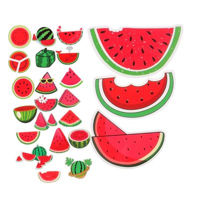 Gadpiparty 50Pcs Summer Watermelon Stickers Durable Party Fruit Decals for Birthday Celebrations Festival Decorations and Summer Bulletin Board Fun Fade Resistant and Easy to Clean