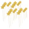 144Pcs Glitter Star Cupcake Toppers Elegant Birthday Party Decorations for Bridal Showers and Showers Premium Cake Picks for Stunning Celebrations view 1