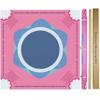 bestcool 2025 Neoprene Mahjong Mat with Rules for Table, 33"*33" Odorless, Free of PAHs, No Creases American Mahjong Mat with Instructions, Anti-Slip, Noise Reduction Mahjong Gift (Pink-B) view 1