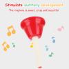 8PCS Hand Bells Set, 8 Note Colorful Metal Handbells Set Musical Instrument Teaching Percussion Instrument for Kids Children view 3