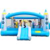 Multifunctional Jump 'n Slide Inflatable Bouncer for Kids Complete Setup with Blower - 198" x 180" Play Area - 96" Tall view 1