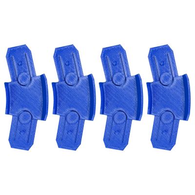 K TOMOTO 22.5 Degree Curved Track Pieces Compatible with Hot Wheels, Banked Turn Racetrack Connector, 4 Pack
