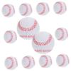 12Pcs Soft PU Baseballs for Teenagers Safe Training Balls for Baseball Softball for Youth Players Comfortable Grip Injury Reducing Design view 1