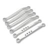 AQWBTYD RC Car Upgrade Parts Compatible with WPL C64 1/16 RC Car Aluminum Alloy Front Rear Fixed Rod Kit Upgrade Parts Accessories view 2