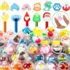 Civaner 300 Pcs Gumball Capsules Toys Clear Vending Machine Capsules with Cute Cartoon Toys Mini Round Capsule Gift for Kindergarten Xmas Easter Basket Stuffers Claw Machine Prizes Classroom Prizes view 1