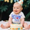 1/2 Way to One Cake Topper - Baseball Theme Glitter Baby Shower Decoration for 6 Month Birthday - Adorable First Birthday Party Supplies view 2