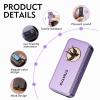 Aluminum Fidget Slider for Adults with Click Sound & Lanyard Hole - Metal Fidget Toys Stress Relief, EDC Haptic Sensory Gift - Lightweight Pocket-Size Anxiety Relief (Blue) view 2