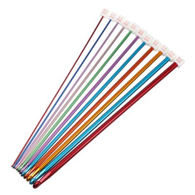 1Set Crochet Hooks Set Oxide Knitting Needles for Beginners to Professionals Versatile for Sweaters Scarves and Hats and Design