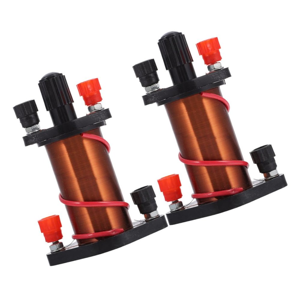 2 Pcs Experimental Induction Coil for Physics Teaching Portable Copper Solenoid for Classroom Demonstrations Essential Electromagnetic Coil for Laboratory Use