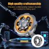 Bihevn Metal Precision Fidget Spinner - Anxiety Rotator & Restless Fidget Toy, Stress-Relief Tool for Adults & Kids A Grey view 3